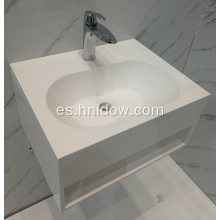 Lavabo de pared de acrílico puro para baño